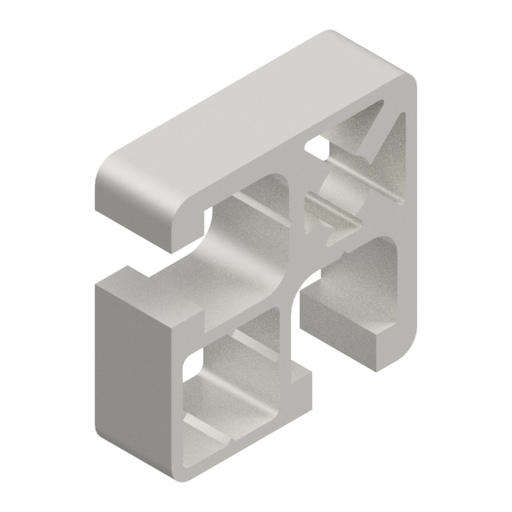 [00007735] Profilo in Alluminio 32x32 C.8  2 Lati Chiusi 084.101.046