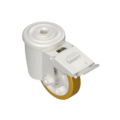 [00000532] Ruota d.80 All./Wul. Piastra Tonda F.12 Gir. con freno